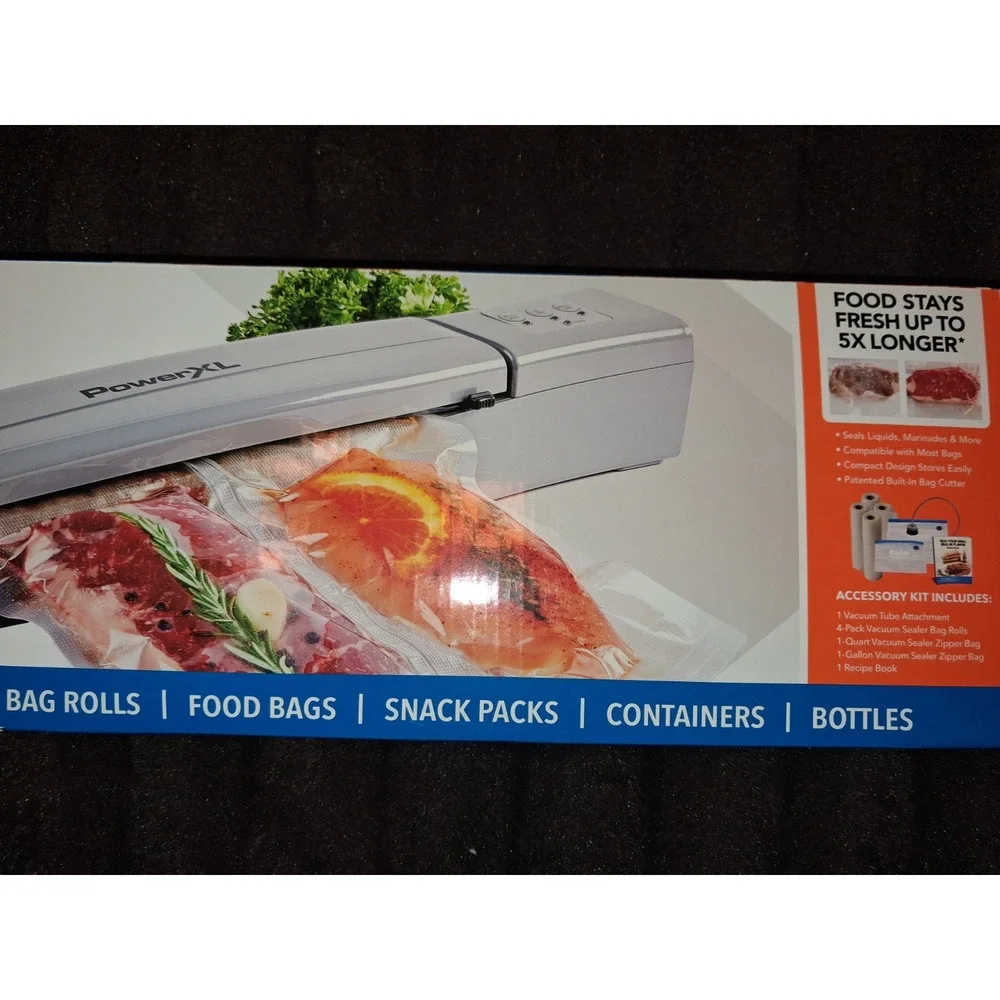 Power-XL Duo NutriSealer Food Vacuum Sealer New Complete New.
